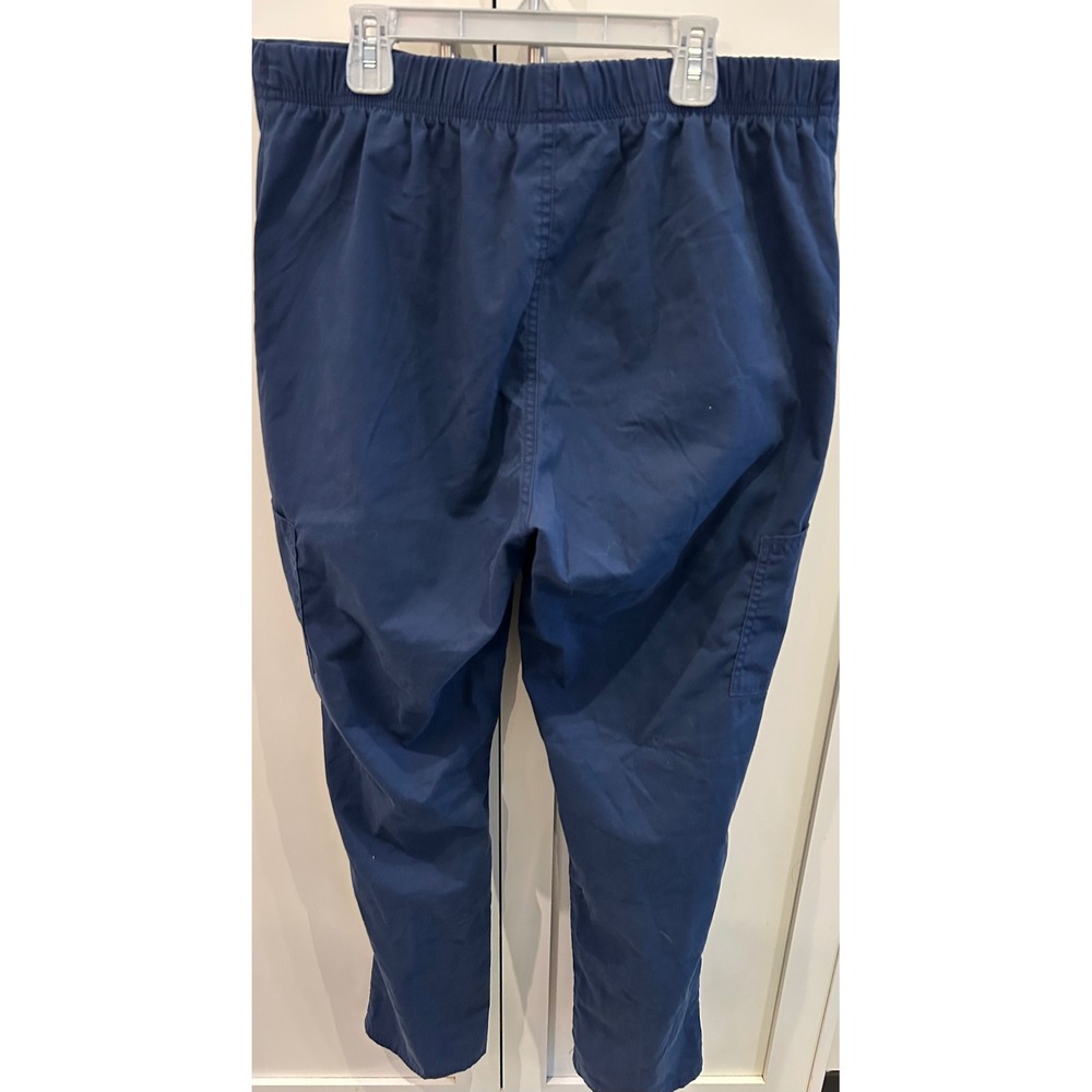 SCRUBSTAR Women Navy Blue Cargo Scrub Pants M M WC037‎ Polyester Cotton Spandex - Picture 2 of 4